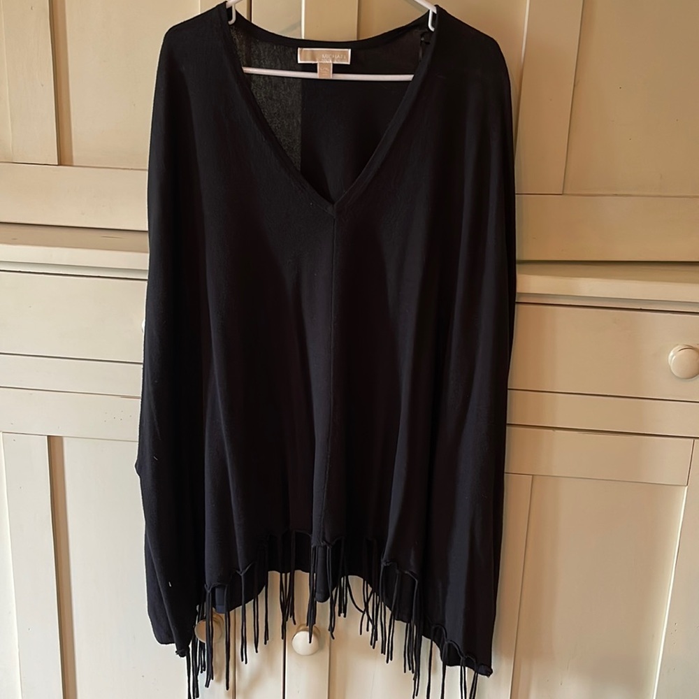 Michael Kors Fringed Poncho